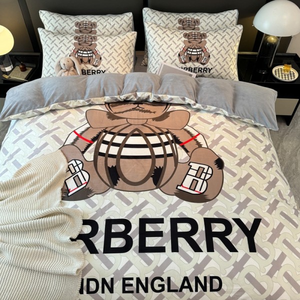 Burberry バーバリーシングル セミダブル ダブル 布団カバー セットハイブランド激安布団カバー ベッドシート 枕カバー 4点セット綿 コットンブランド 布団カバー コピー布団カバー シール 枕カバーブランド おすすめ