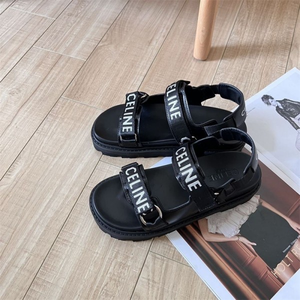 CELINE セリーヌブランド サンダル スポーツサンダル レディース 厚底 大きいサイズ 小さいサイズ 柔らかい 歩きやすい スポサン 楽ちん クロスベルト 225~250cm