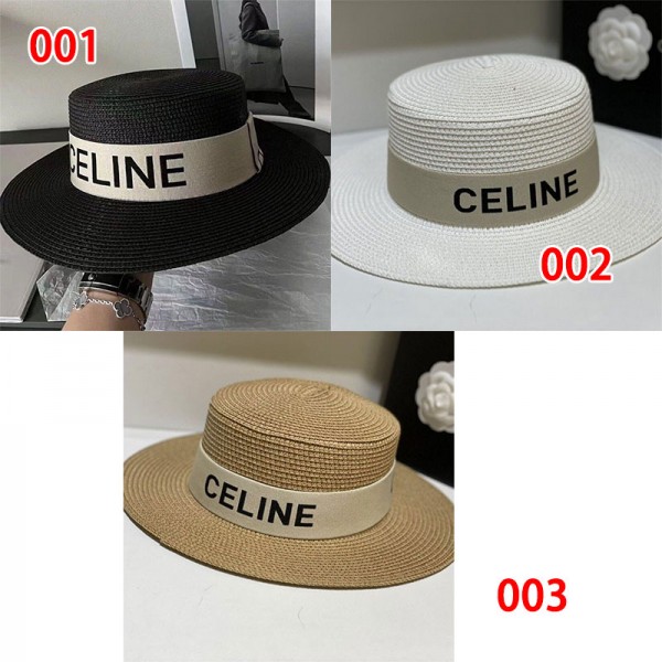 セリーヌ日除け帽子 バケットハット Celine ブランド麦わら帽子 ハット 麦わらハット気質 メンズ レディース ビーチ 紫外線 UVカット 日よけ 速乾 軽薄 通気 アウトドア スポーツ 旅行 写真