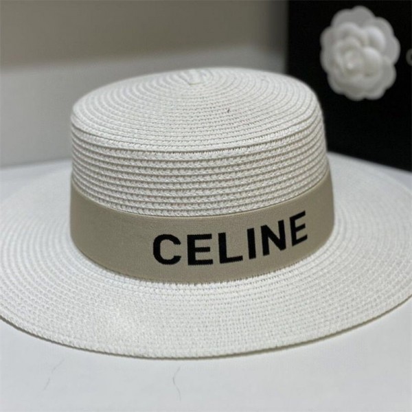 セリーヌ日除け帽子 バケットハット Celine ブランド麦わら帽子 ハット 麦わらハット気質 メンズ レディース ビーチ 紫外線 UVカット 日よけ 速乾 軽薄 通気 アウトドア スポーツ 旅行 写真