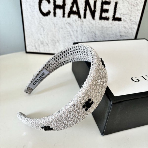 CELINE セリーヌハイブランドヘアアクセサリーカチューシャ 痛くないヘアバンド ヘアアクセ ヘアアクセサリー レディース ヘアターバン 太め 人気 可愛い 痛くない 韓国