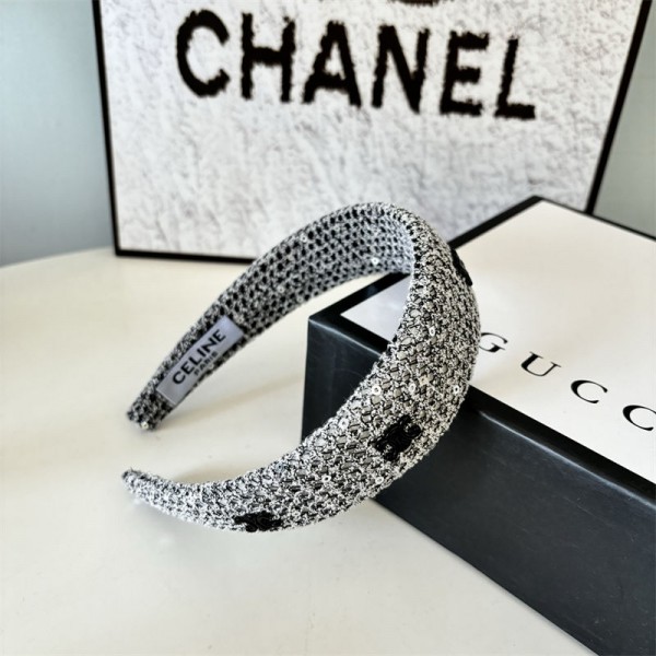 CELINE セリーヌハイブランドヘアアクセサリーカチューシャ 痛くないヘアバンド ヘアアクセ ヘアアクセサリー レディース ヘアターバン 太め 人気 可愛い 痛くない 韓国