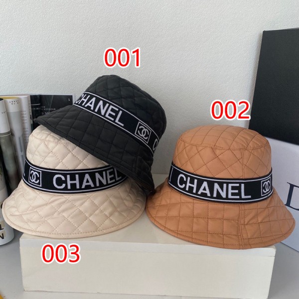 高品質 シャネル 帽子 秋冬ブランド レディース chanel ハット 日よけ 防寒 フェイク レザー柔らかい バケットハット 経典菱格 ファッション ココマーク 女子好き メンズ 防風 キャップ