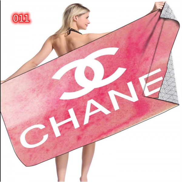 ブランド CHANEL ビーチタオル 150x75cm グッチスイムタオル 超吸水 速乾 シャネル スポーツタオル 柔らかい 軽量 大判 持ち運びやすい ヘアタオル 海水浴 プール ホテル 旅行用タオル 温泉