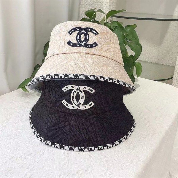 シャネル 帽子 バケットハット ファッション 日よけハット カジュアル chanel ブランド バケット帽 軽量 通気性 刺繍ロゴ バケットハット  レディース サファリハット バケハ キャップ 高品質