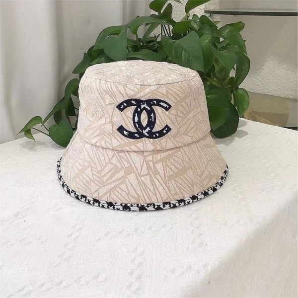 シャネル 帽子 バケットハット ファッション 日よけハット カジュアル chanel ブランド バケット帽 軽量 通気性 刺繍ロゴ バケットハット  レディース サファリハット バケハ キャップ 高品質