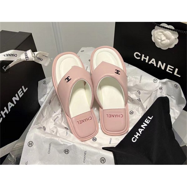 シャネル スリッパ レディース 夏用 サンダ CHANEL 優雅 ビーチスリッパ ハイブランド 滑り止め ソフトサンダル 柔らかい 肌触りがよい PUレザー 夏のシューズ 225~250CM