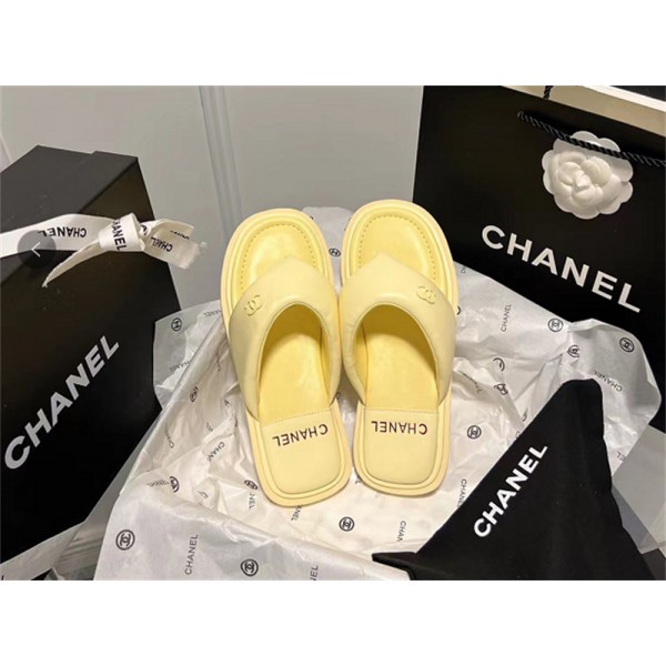 シャネル スリッパ レディース 夏用 サンダ CHANEL 優雅 ビーチスリッパ ハイブランド 滑り止め ソフトサンダル 柔らかい 肌触りがよい PUレザー 夏のシューズ 225~250CM