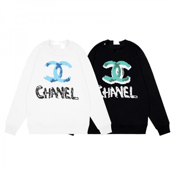 ブランド Chanel パーカー 流行り長袖 Tシャツ プルオーバー シャネル スウェットシャツ 高品質 精緻な工芸 トレーナー ファッション 男女兼用  カジュアル トレーナー 個性 春秋服 大きいサイズ