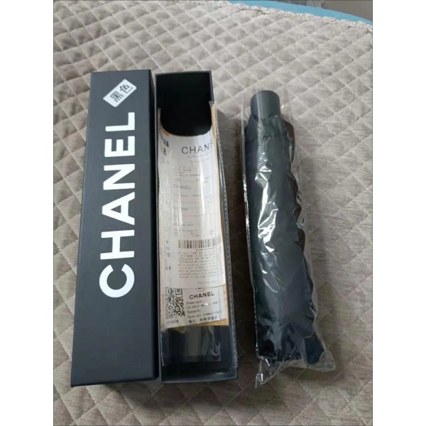 シャネル ハイブランド 傘 ファッション 雨傘 高品質 ブラック 日焼け止め CHANEL 日傘 折りたたみ雨傘 晴雨兼用  おしゃれ 耐久性 防風 