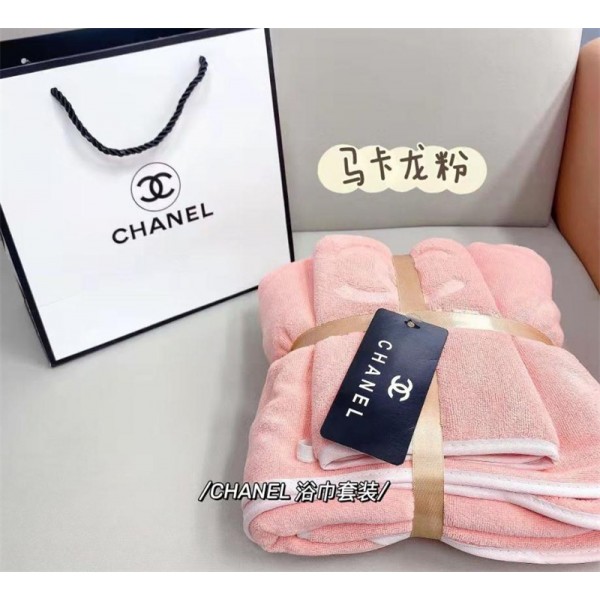 ハイブランド シャネル タオルセット タオル シャワータオル 吸水 肌に優しい chanel 高品質タオル ソフトタオル 速乾 精緻なバイアステープ 刺繍ロゴ柄 華やか ファッション 激安