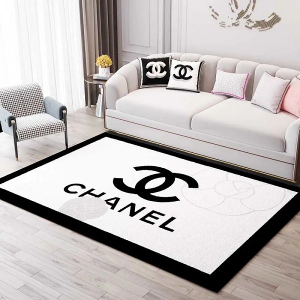 ハイブランド シャネル カーペット ラグ Chanel 部屋マット おしゃれ 高品質 泥落としマット 室内マット 滑り止め トイレマット 絨毯 贅沢 部屋を飾り 吸水 玄関マット 消音 ドアマット