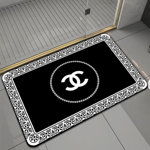 Chanel シャネル大幅応接間ラグ 洗えるブランドトイレマット 水切り 部屋マット カーペット 消音 抗菌ブランド シャワーマット吸水