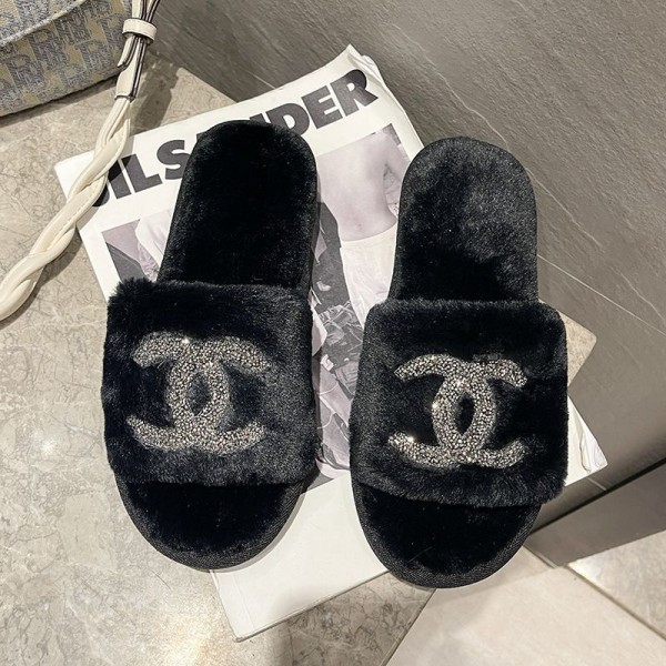 Chanel シャネルブランド スリッパ レディース お出かけ用サンダルブランド室内スリッパ シャワー バス トイレ ベランダ用メンズ向けスリッパ夏履きやすいブランド ローファースリッパ 軽量