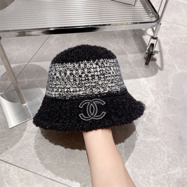 Chanel シャネル 帽子 冬 パーティー 魚師帽子 ファション 暖か お洒落 シンプル モノグラム