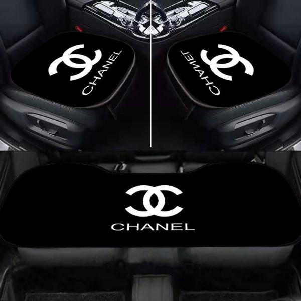 chanel シャネル グッチ ルイヴィトン カー用品 シートカバー 7点セットカバー 座布団 通気 滑り止め