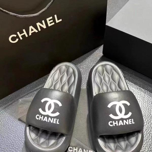 Chanel シャネル室内履き春夏可愛い カジュアルシューズ 激安ブランド室内スリッパ シャワー バス トイレ ベランダ用 ルームシューズ ファッション レディース ブランド