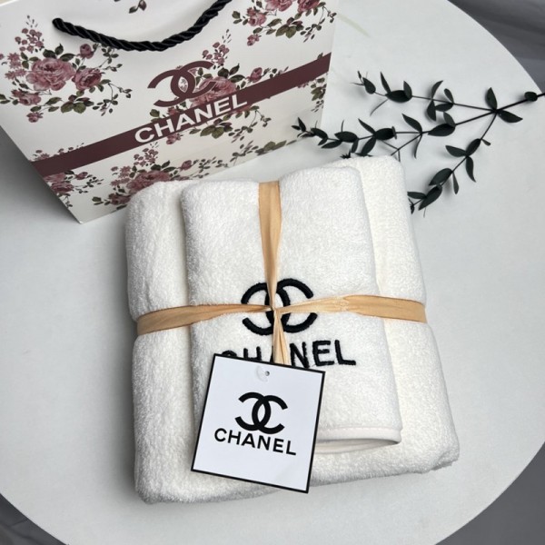 Chanel シャネルブランド2点セットスポーツタオル メンズ ハイブランド多用途タオルハイブランド タオル ギフトタオルブランド 人気 女性