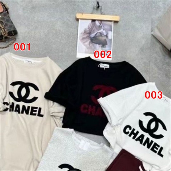 Chanel シャネル ブランドtシャツカットソー コピー夏tシャツブランドかわいいブランドtシャツ上着カジュアル韓国 パチモン tシャツ