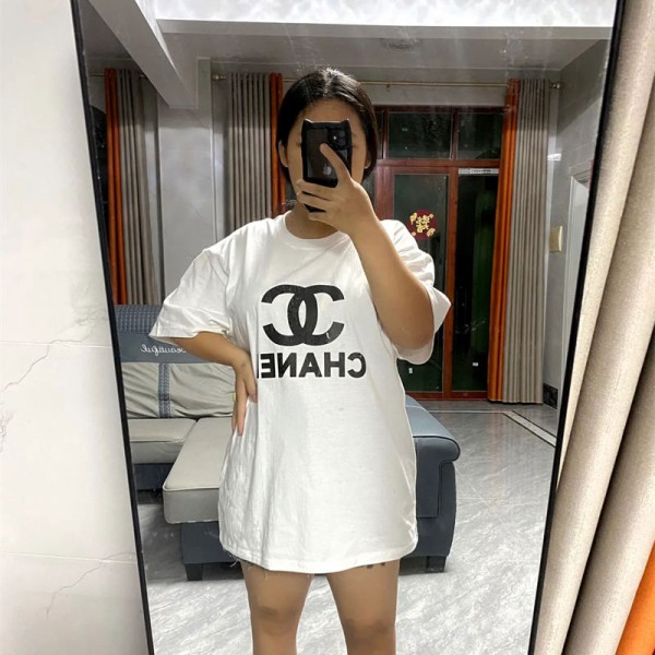 Chanel シャネル ブランドtシャツカットソー コピー夏tシャツブランドかわいいブランドtシャツ上着カジュアル韓国 パチモン tシャツ