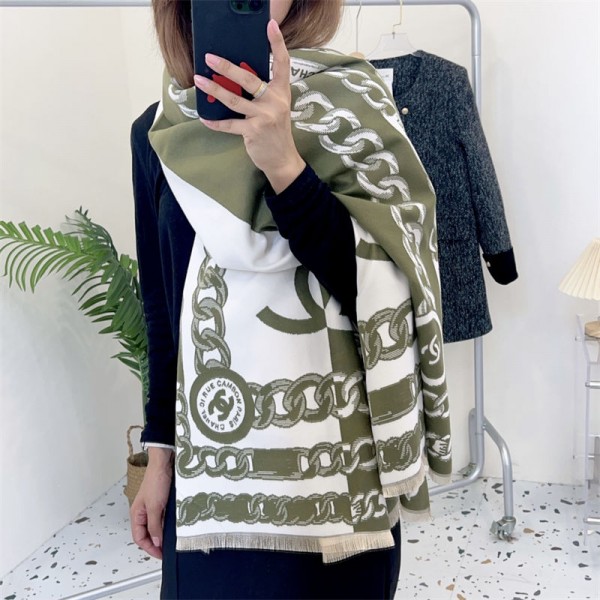 Chanel ハイブランド 秋冬 マフラーメンズ シャネル 大判ショール 暖かい春秋 スカーフ ファッション 使い心地よいレディース向け高品質ケープ 防寒マフラー