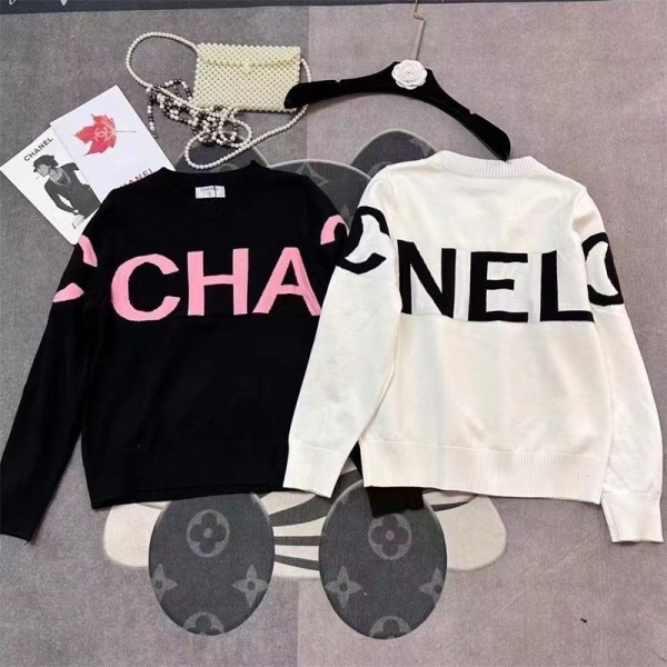 ブランド Chanel シャネル ニット セーター レディース プルオーバー ゆったり 長袖 クルーネック おしゃれ 着回し 保温 カジュアル 可愛い 通勤 厚手 柔らかい 秋 冬