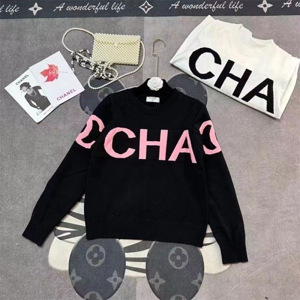 ブランド Chanel シャネル ニット セーター レディース プルオーバー ゆったり 長袖 クルーネック おしゃれ 着回し 保温 カジュアル 可愛い 通勤 厚手 柔らかい 秋 冬
