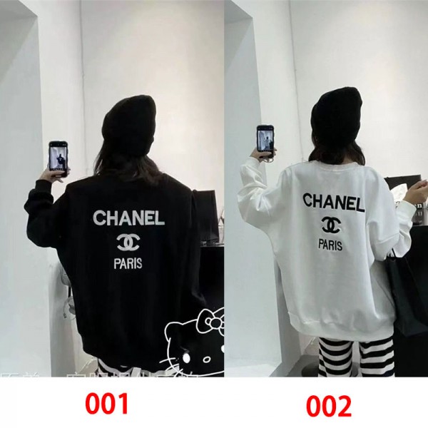 Chanel シャネルスウェットハイブランド秋冬オーバーサイズパーカー トレーナー ドハイブランド秋冬服パーカースウェット偽物 男女兼用 M - 3XL