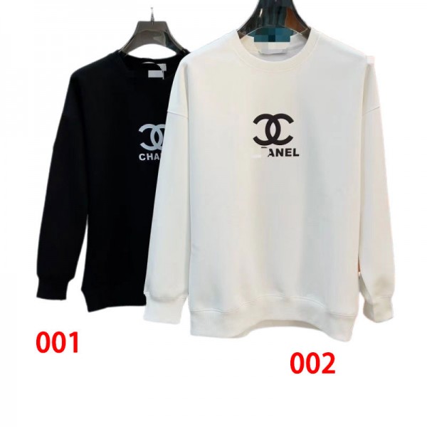 Chanel シャネルブランドパーカー コピーハイブランドプルオーバーパーカー偽物ブランドトレーナー裏起毛ブランドスウェット上着ゆったりS - 5XL