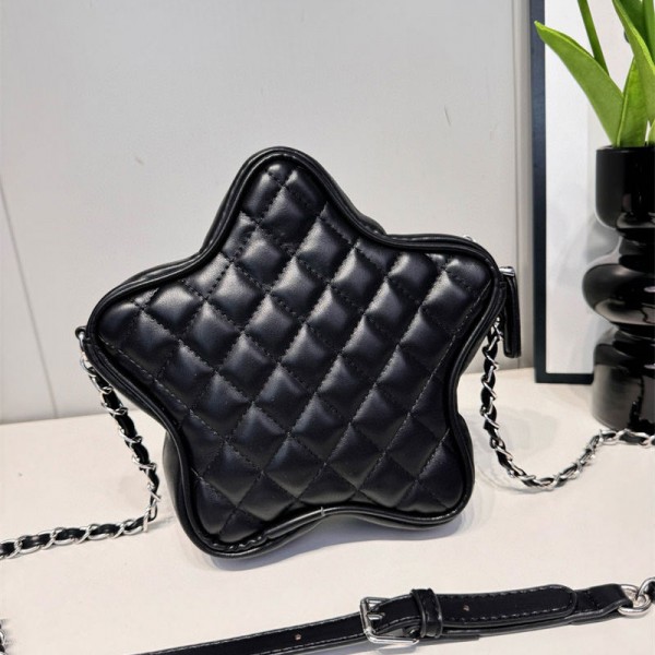シャネルショルダーバッグ かわいい 五芒星型 Chanelクロスボディバッグ メッセンジャーバッグ チェーンバッグ 調節可能 財布 レジャー パーティー プロム用 レディース