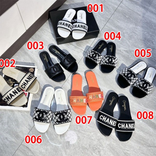 Chanel シャネルブランド サンダル レディース 夏靴 ファッション ミュール サンダル歩きやすい 225 ¬260cm 通気性 ビーチサンダル 滑り止め 軽量 スリッパ シンプル 韓国風