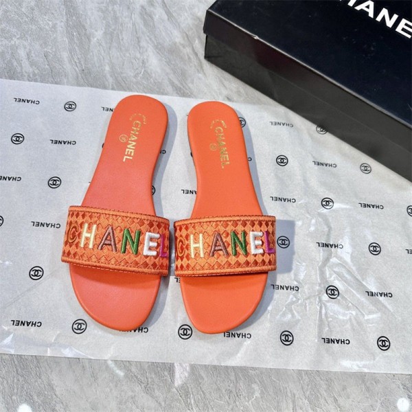 Chanel シャネルブランド サンダル レディース 夏靴 ファッション ミュール サンダル歩きやすい 225 ¬260cm 通気性 ビーチサンダル 滑り止め 軽量 スリッパ シンプル 韓国風