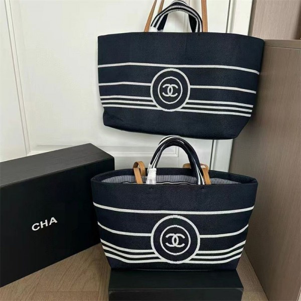 Chanel シャネルブランドデニムトートバッグ 大容量 レデース デニムバッグ 手提げバッグ ポケット男女兼用 マザーズバッグ ジーンズ かばん ハンドバッグ 大きめ 肩掛け シンプル 軽量 無地 人気 通勤通学