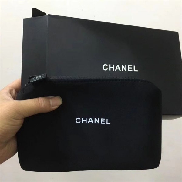 Chanel シャネルブランドメイクポーチ 持ち運び かわいい コンパクト 仕切りたくさん 化粧ポーチ 韓国風 リボン ペンケース 防撥水 PU 小物入れ ミニ 小さめ ピンク ブラシいれ ペン入れ 誕生日贈り物 ギフト