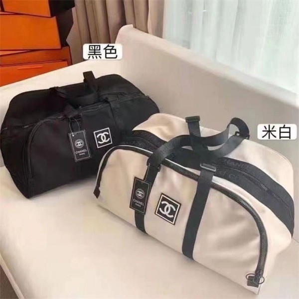 Chanel シャネルブランド旅行バッグ 大容量 3WAY キャリーバッグ ボストンバッグ 旅行カバン 折り畳み 軽量 トラベルバッグ おしゃれ トートバッグ 2泊3日 男女兼用 旅行 出張