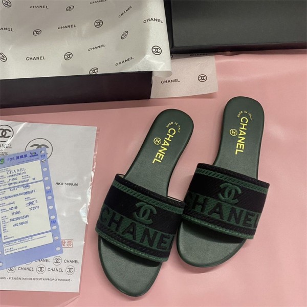 ブランドChanel シャネル女性向けビーサン ミュール サボ ママシューズファッション室内履き春夏スリッパ 夏用 涼しい 蒸れないサンダル素足レディース メンズ 室内履き スリッパ  225¬260cm