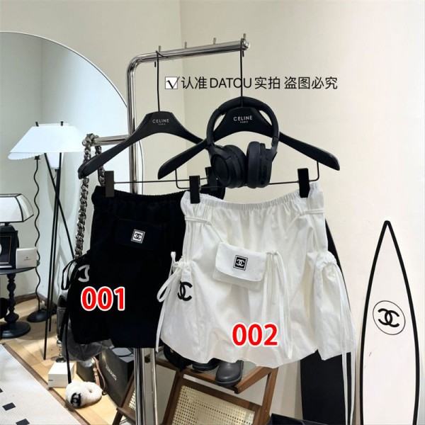 シャネル スポーツスカート レディース ブランドChanel ゴルフスカート 長め テニススコート 大きいサイズ プリーツ 着痩せ 通気 インナーパンツ付き ゴルフウェア S - XL 夏 運動着 日常服 可愛い 