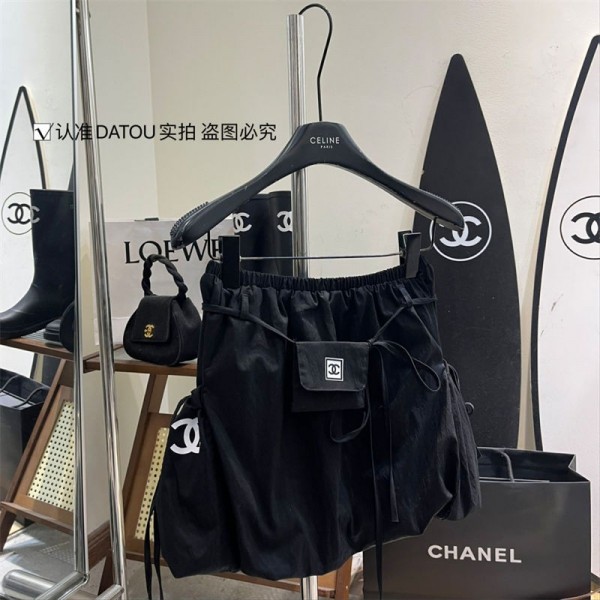 シャネル スポーツスカート レディース ブランドChanel ゴルフスカート 長め テニススコート 大きいサイズ プリーツ 着痩せ 通気 インナーパンツ付き ゴルフウェア S - XL 夏 運動着 日常服 可愛い 