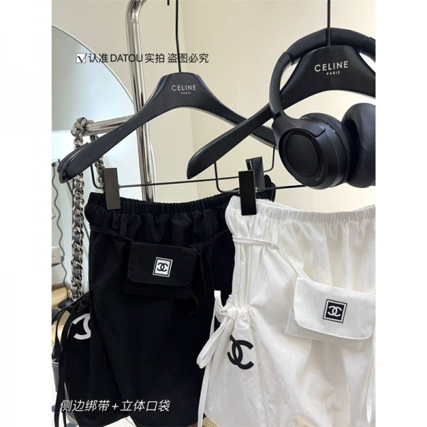 シャネル スポーツスカート レディース ブランドChanel ゴルフスカート 長め テニススコート 大きいサイズ プリーツ 着痩せ 通気 インナーパンツ付き ゴルフウェア S - XL 夏 運動着 日常服 可愛い 