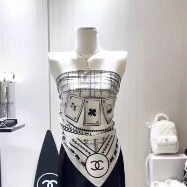 Chanel シャネルメンズ 大判ショール 暖かい春秋 スカーフ ファッション 使い心地よい肌に優しい ブランドショール男女兼用 リバーシブルマフラー 肩掛け