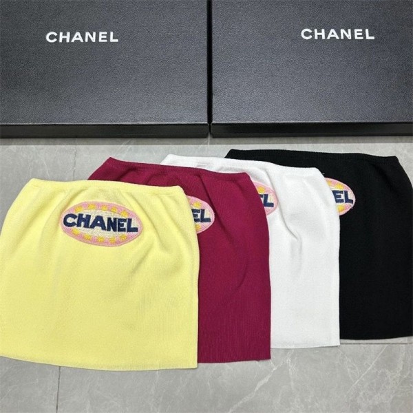 Chanel シャネルブランドチューブトップ ショート丈 キャミソール タンクトップ レディース ノースリーブ トップス ブラック インナー重ね着 シンプル きれいめ ブラ ヨガ ルームウェア 軽量 フィット感 ブラック