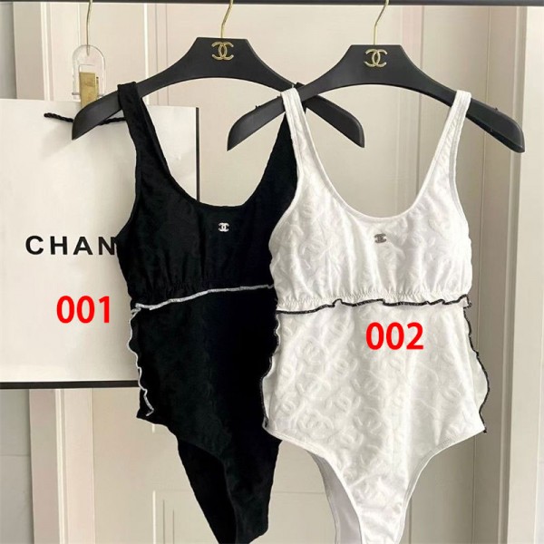 Chanel シャネルハイブランド水着 レディース ビキニ ワンピース 無地 S- XL スリング ファッション 露出控えめ おしゃれ 着痩せ 体型 肌触り良い かわいい 泳ぐ 休み ビーチ 旅行 快適 温泉 水陸両用