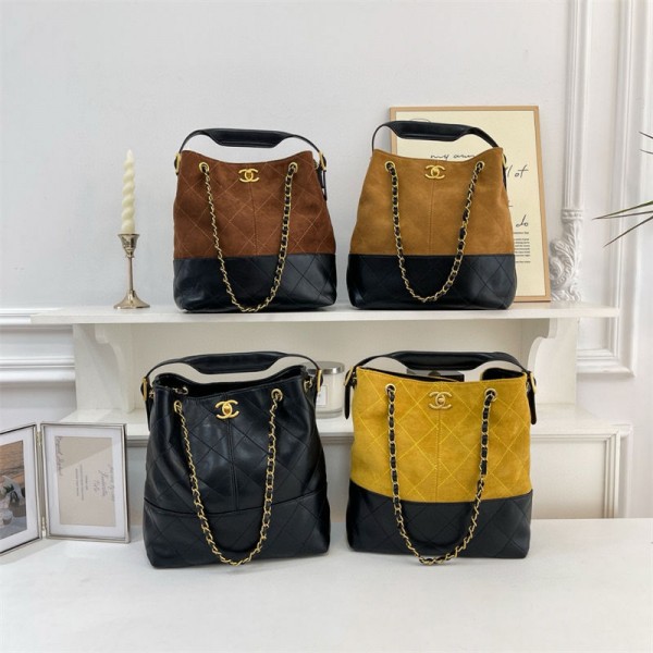 Chanel シャネル斜め掛けカバンハイブランド女性 革製ハンドバッグ ショルダーバッグ トートバッグ 韓国 ファッション バケットバッグ 肩掛けバッグ