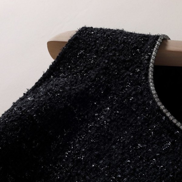 ブランドChanel ツイードドレス エレガント シャネル ワンピース Aライン ノースリーブ カジュアルワンピース 気質 レディース M - 4XL