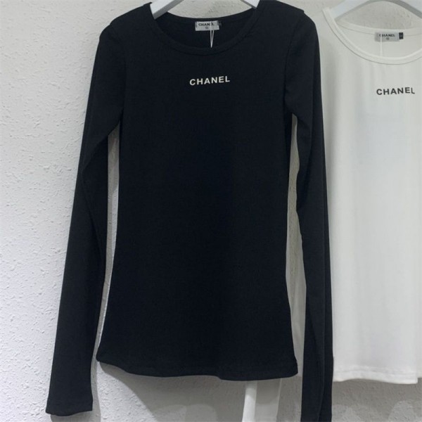 Chanel シャネル長袖tシャツハイブランドブランドインナーtシャツ高品質Tシャツカットソーペアカップル20代 30代40代tシャツ 激安パロディS - L