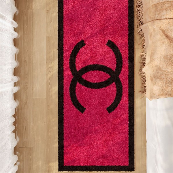 Chanel ブランド ラグマット ベッドサイド オフホワイト 長方形 シャネル カーペット 北欧風 洗える 滑り止め付 ラグ 厚手 良い肌触り ふわふわ ホットカーペット対応 防音 床暖房対応 1年中使える じゅうたん 抗菌防臭