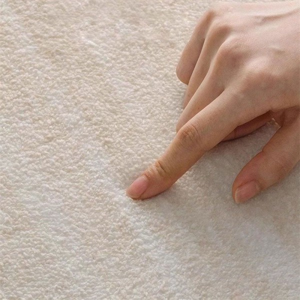 Chanel ブランド ラグマット ベッドサイド オフホワイト 長方形 シャネル カーペット 北欧風 洗える 滑り止め付 ラグ 厚手 良い肌触り ふわふわ ホットカーペット対応 防音 床暖房対応 1年中使える じゅうたん 抗菌防臭