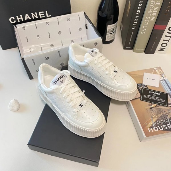 Chanel シャネル ブランド スニーカー レディース 厚底スニーカー ダッドシューズ 225¬250cm ダッドスニーカー 身長アップ ウォーキングシューズ 韓国 美脚 脚長効果 日常 通学 通勤 歩きやすい
