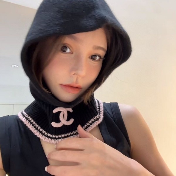 Chanel シャネルハイブランド 秋冬 ニット帽 レディース 冬 バラクラバ 帽子 ネックウォーマー 一体化セット ハット 防寒防風 フェイスカバー ビーニー ニットキャップ 暖かい スノーボード スキー 自転車 釣り 登山 通勤 通学 頭