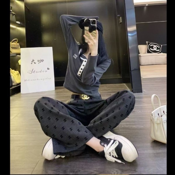 Chanel ブランドワイドパンツ スラックス レディース シャネルパンツ スーツズボン ストレート ロング 秋 秋冬 ハイウエスト S¬XL  体型カバー 大きいサイズ 通勤 オフィス 脚長効果 きれいめ 通年